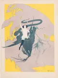Femme nue chevauchant un griffon et figure de la mort à ses côtés. 545 x 415 by Georges de Feure, Lithographie en couleurs sur vélin, sold Mar 2017