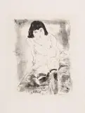 Le lever, 1925 (Hemin n° 5). 265 x 205 by Jules Pascin, Lithographie sur chine volant, sold Mar 2017