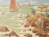 Les mousses, planche 3 de la série «Au Vent de Noroit», 1906 (Toudouze p. 164). 375 x 497 by Henri Rivière, Lithographie en couleurs sur vélin crème, sold Mar 2017