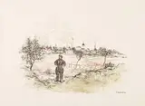 Le terrassier de la plaine Saint-Denis, 1896 (Delteil 134). 305 x 450 by Jean-François Raffaëlli, Lithographie en couleurs sur Japon, sold Mar 2017