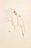 Paula Brebion, 1893 (Wittrock 20). 250 x 195 by Henri de Toulouse-Lautrec, Lithographie de couleur vert olive pour l'album «Le Café Concert», sold Mar 2017