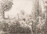 Pastorale, 1926 (Salomon 29). 160 x 217 by Ker-Xavier Roussel, Lithographie en noir, sold Mar 2017