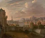 Vue d'une ville allemande by Jan Peeters, Toile, sold Mar 2017