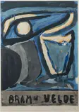 Sans titre (Rivière 65) 62 x 43 cm by Bram van Velde, Lithographie par report, tirage en offset, imprimerie Arte, sold Dec 2016