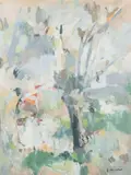 L'arbre by Henri Plisson, Gouache, sold Dec 2016