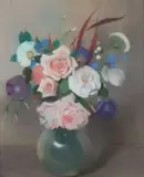 Bouquet de fleurs variées by Lucien-Victor Guirand de Scévola, Pastel, sold Dec 2016