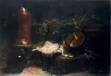 Le cellier de Chardin by Hippolyte-Pierre Delanoy, Toile, sold Dec 2016