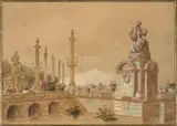 Place de la Concorde by Eugène Lami, Aquarelle sur papier, sold Mar 2018