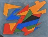Sans titre by Jean Signovert, Gouache, sold Nov 2023
