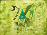 Sans titre by Pierre de Berroeta, 1988, Gouache sur papier, sold Nov 2023