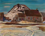 Ruisseau Jureux, Quebec by A. Y. Jackson, 1931, oil on board, sold Oct 2016