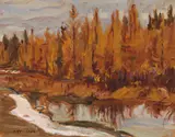 Tamarack at Whitney, Ontario by A. Y. Jackson, 1967, oil on board, sold Oct 2016