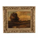 Landscape with Cows by Patrick Vincent Berry, Oil on canvas, sold Apr 2021
