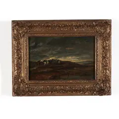 Cavalry on the March by Alphonse de Neuville, Oil on canvas (lined), sold Apr 2021