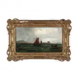Maritime Scene by Thomas Bush Hardy, Oil on canvas (lined), sold Mar 2021