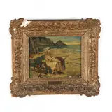 Waiting by the Shore by William Gozzard, Oil on canvas on panel, sold Mar 2021