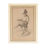 A Drawing of a Putti by J. H. Parris, Graphite and whitening on paper, sold Mar 2021