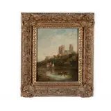 Durham Cathedral from the River Wear by William Henry Earp, Oil on canvas, sold Mar 2021