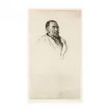 Joseph Conrad by Muirhead Bone, Etching and drypoint, sold Mar 2021
