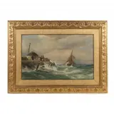 Ballydevlin Bay and Cape Clear, Co. Cork by John Faulkner, Watercolor and whitening on paper, sold Mar 2021