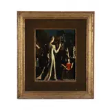 Visitation by Marcel Delmotte, Oil on Masonite, sold Mar 2021