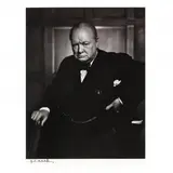 Winston Churchill by Yousuf Karsh, Gelatin silver print (flush mounted), sold Mar 2021