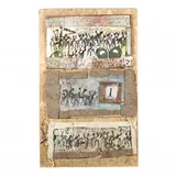 Triptych by Purvis Young, Oil on canvas, sold Mar 2021