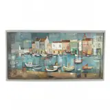 St. Tropez, France by Philip Moose, Oil on Masonite, sold Mar 2021