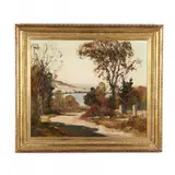 Pigeon Cove by Anthony Thieme, Oil on canvas, sold Mar 2021