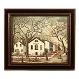 Main Street, New Hope, Pennsylvania by Jean Halter, Oil on canvas, sold Mar 2021
