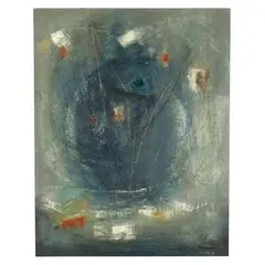 Untitled by Merton Simpson, Oil on linen, sold Mar 2021