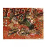 The Voice of My Beloved, Behold! by Théo Tobiasse, Lithograph in colors, sold Feb 2021