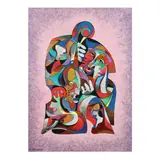 Violenchelist by Anatole Krasnyansky, Serigraph in colors, sold Feb 2021