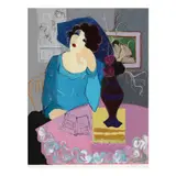 Dreaming of You by Itzchak Tarkay, Serigraph in colors, sold Feb 2021