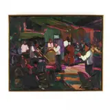 Preservation Hall by James P. Kerr, Oil on canvas, sold Feb 2021