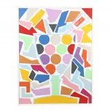 Hard-Edge Painting with Martini by Sam Ezell, Oil on canvas, sold Feb 2021