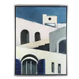 After de Chirico by Jillian Goldberg, Acrylic on canvas, sold Feb 2021
