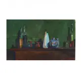 Still Life with Bottles II by Richard Fennell, Oil on paper, sold Feb 2021