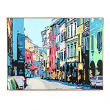 Cityscape by Bobby Logic, Acrylic on canvas, sold Feb 2021