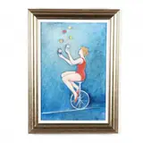 Juggler by Warren Dennis, Oil on canvas, sold Feb 2021