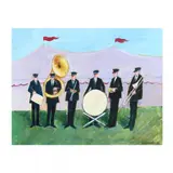 Circus Band by Warren Dennis, Acrylic on paper, sold Feb 2021