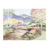 Creekside, North Carolina Mountains by Peggy Garth Bissette, Watercolor, sold Feb 2021