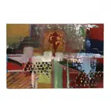 Abstract Impasto Painting by Hosse Nowrouzian, Oil on canvas, sold Feb 2021