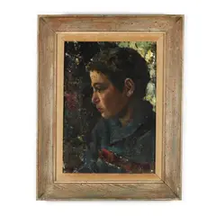 Sougnizzo Serio by Saturno Bartolomei, Oil on panel, sold Feb 2021
