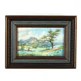 Texas Bluebonnets by Cal Gaspard, Oil on Masonite, sold Feb 2021