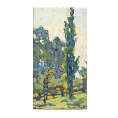 Arboreal Landscape by Mabel Pugh, Oil on board, sold Feb 2021