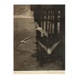 The Gulls by Edward Kennedy, Etching and aquatint, sold Feb 2021