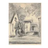 St. Mary's Episcopal School for Girls, Raleigh, North Carolina by Louis Orr, Etching, sold Feb 2021