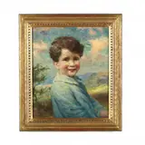Portrait of a Young Boy by William J. Medcalf, Oil on canvas, sold Jan 2021