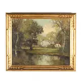 Summer Landscape by George Thompson-Pritchard, Oil on canvas, sold Jan 2021